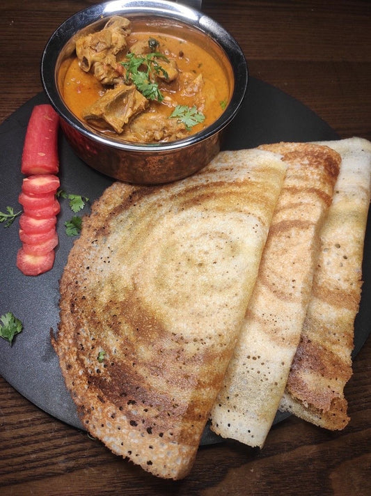 Dosa with Chicken curry